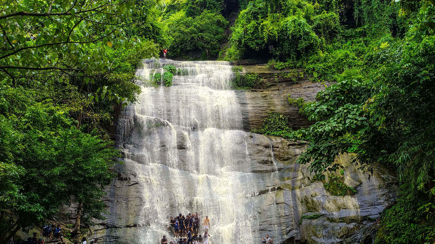 Panoramic view of Sitakunda featuring lush green hills